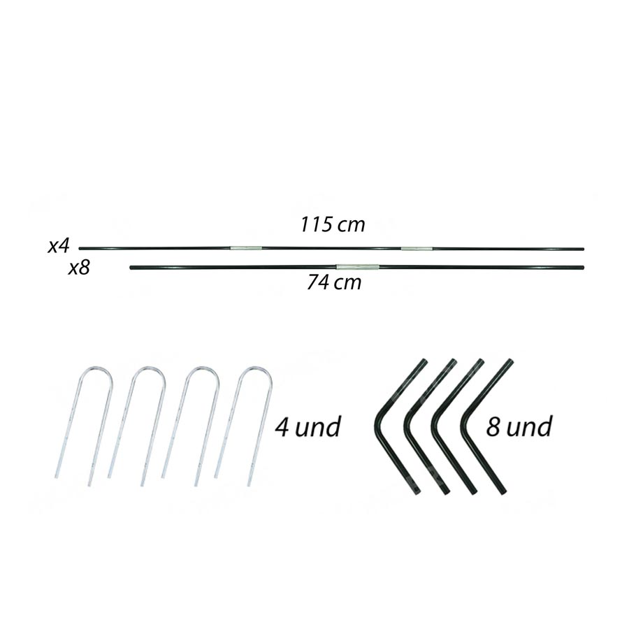 Miniatura 4 de Arco Portería De Microfutbol Portátil